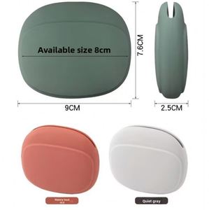 Silicone <b>Mini</b> Key <b>Box</b> Lipstick <b>Storage</b> Bag Green Light Gray Red Earphone Data Cable <b>Storage</b> <b>Box</b> Flexible Plastic for Travel - Product Image 2