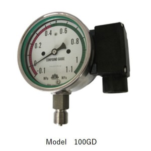 Manomètre miniature Asahigauge modèle 671, 6075 mm, avec micro-interrupteur, connexion radiale, origine Japon - Product Image 2