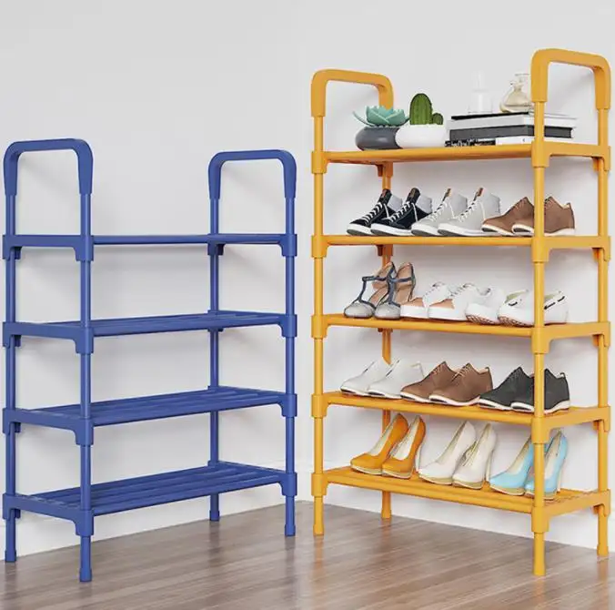 Étagère de rangement pour bottes, présentoir à chaussures en bambou réglable, étagère à chaussures en bois empilable à 9 niveaux
