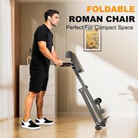 Chaise romaine multifonction réglable, banc d'hyperextension, équipement de gym à domicile pour l'entraînement des muscles du dos, de l'abdomen et du tronc