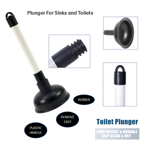 Fregadero de goma de alta resistencia y desagüe de inodoro, émbolo de baño con mango de plástico desbloqueado para uso en cocina y baño - Product Image 2