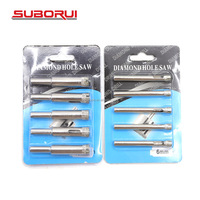 SUBORUI Brocas de Corona de Diamante de 16-120mm con Grano de Diamante para Perforar Azulejos y Vidrio
