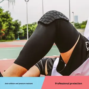 Genouillère de sport professionnelle antidérapante et respirante pour football et basketball, avec support en nid d'abeille pour la jambe, vente en gros - Product Image 3