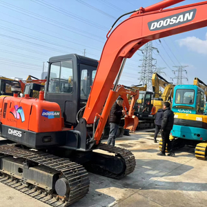 Doosan รถขุด Dh55มือสองรถขุด Dh55 DH60 DH75 DX55 Doosan55ขุดขนาดเล็กพร้อมใบมีดดันดิน6ตันพร้อมส่ง - Product Image 2