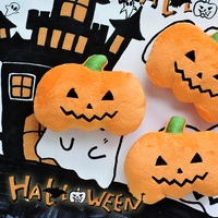 Édition Spéciale Halloween : Jouets en Peluche Couineurs pour Chiens et Chats (Citrouille, Fantôme, Chauve-souris) – Fabriqués en Chine