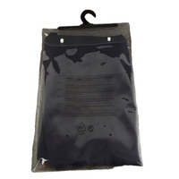 Sacs à vêtements pliables transparents en PVC/PE de haute qualité avec crochet de suspension pour l'affichage et l'emballage de vêtements et de sous-vêtements