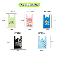 Sacs Poubelle PEHD Personnalisés avec Logo, Sacs Gilet Épaissis Imperméables et Portables, pour le Shopping et les Cadeaux, Vente en Gros