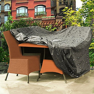 Outdoor Furniture Cover 210D Oxford Cloth Dustproof Waterproof Table Chair Protector Minimalist Style - Product Image 2