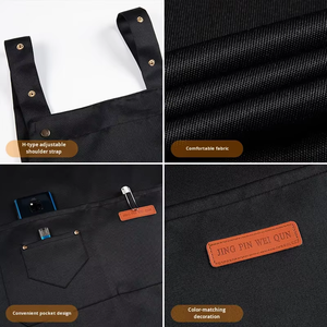 Tabliers de travail personnalisés pour hommes et femmes, pour les bars à thé, les baristas, avec logo personnalisé pour les serveurs, les hôtels et les restaurants, la cuisine - Product Image 3