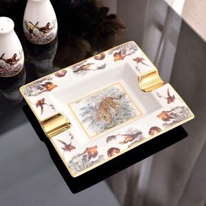 Service de Table de Luxe en Porcelaine, Vaisselle en Céramique Fine (Bone China) à Motifs Animaux, pour 12 Personnes, Emballé en Boîte - Product Image 4