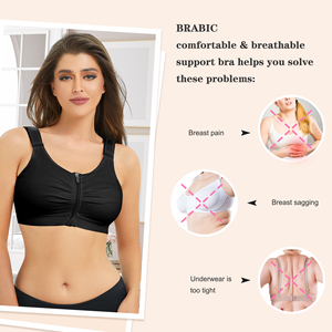 Logo personnalisé femmes fermeture avant correcteur de Posture gilet Compression chirurgie <span class=keywords><strong>post</strong></span>-opératoire haut <span class=keywords><strong>augmentation</strong></span> <span class=keywords><strong>mammaire</strong></span> Shapewear <span class=keywords><strong>soutien</strong></span>-<span class=keywords><strong>gorge</strong></span> - Product Image 5