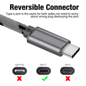 Câble USB 3.0 de type A vers Type C SAN <span class=keywords><strong>GUAN</strong></span> Premium, câbles de charge rapide 3A, câbles de données USB-C tressés - Product Image 4