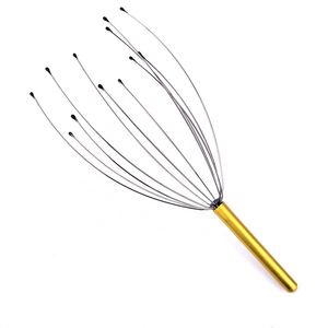 Masajeador de Cabeza de Metal con Cabezal de Araña y Alambre de Acero Inoxidable con Mango de Plástico - Product Image 6