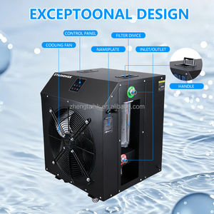 1HP <b>Water</b>-Cooled <b>Ice</b> <b>Bath</b> <b>Chiller</b> Machine Automatic Remote Control Compressor with Filter Pump Recovery R410A Ozone Disinfection - Product Image 2