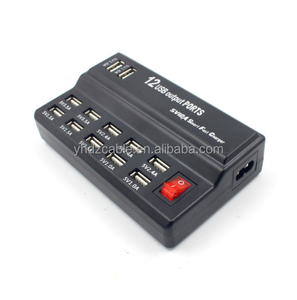 ที่ชาร์จ USB 12A 10พอร์ตสำหรับ <span class=keywords><strong>Apple</strong></span> 5V3.5A ชาร์จไฟอัจฉริยะ - Product Image 2