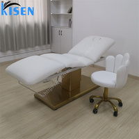 Table de massage électrique de luxe à trois moteurs, couleur personnalisée, pour salon, lit de cils, soins cosmétiques et SPA – Meilleures ventes