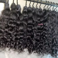 Grossiste de mèches de cheveux humains vierges bruts indiens bouclés birmans Remy, alignées sur les cuticules, à ondulation naturelle, à double trame, lisses, pour revendeurs