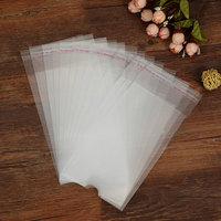 Sac en plastique transparent BOPP PP Opp avec trou de suspension pochette en-tête blanche sacs d'emballage cadeau cellophane violoncelle affichage d'emballage de carte à rabat