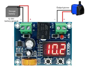 XH-M609 DC 12V-36V şarj modülü gerilim OverDischarge pil koruma hassas düşük gerilim koruma modülü kurulu