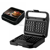 Aifa Nouveau gaufrier Couvercle en verre détachable Design OEM Gaufrier grillade sandwich noisette 3 en 1