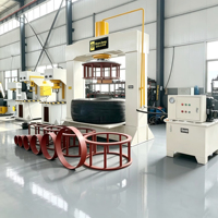 Presse hydraulique à portique de 160 tonnes, contrôlée par PLC, multifonctionnelle pour le pressage et le démontage de pneus pleins de chariots élévateurs 8-15