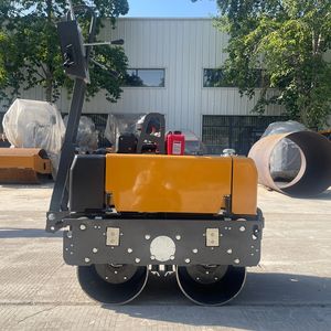 Rouleau compacteur vibrant à double <span class=keywords><strong>tambour</strong></span> diesel essence certifié CE EPA EURO 530 kg pour béton, asphalte et sol - Product Image 1