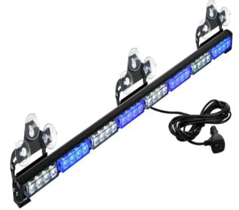 Barra de luz intermitente LED Baliza Luz de advertencia Rojo/azul/amarillo/blanco/verde Lámpara estroboscópica DE EMERGENCIA 8 a 32 leds