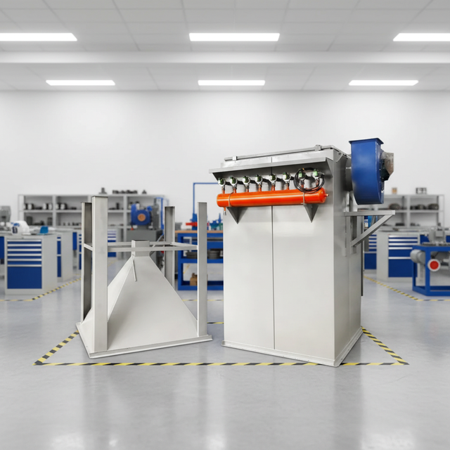 New Industrial Pulse Jet Bag Filter Dust Collector with 99% Efficiency for Woodworking and Metalworking Air Filtration System