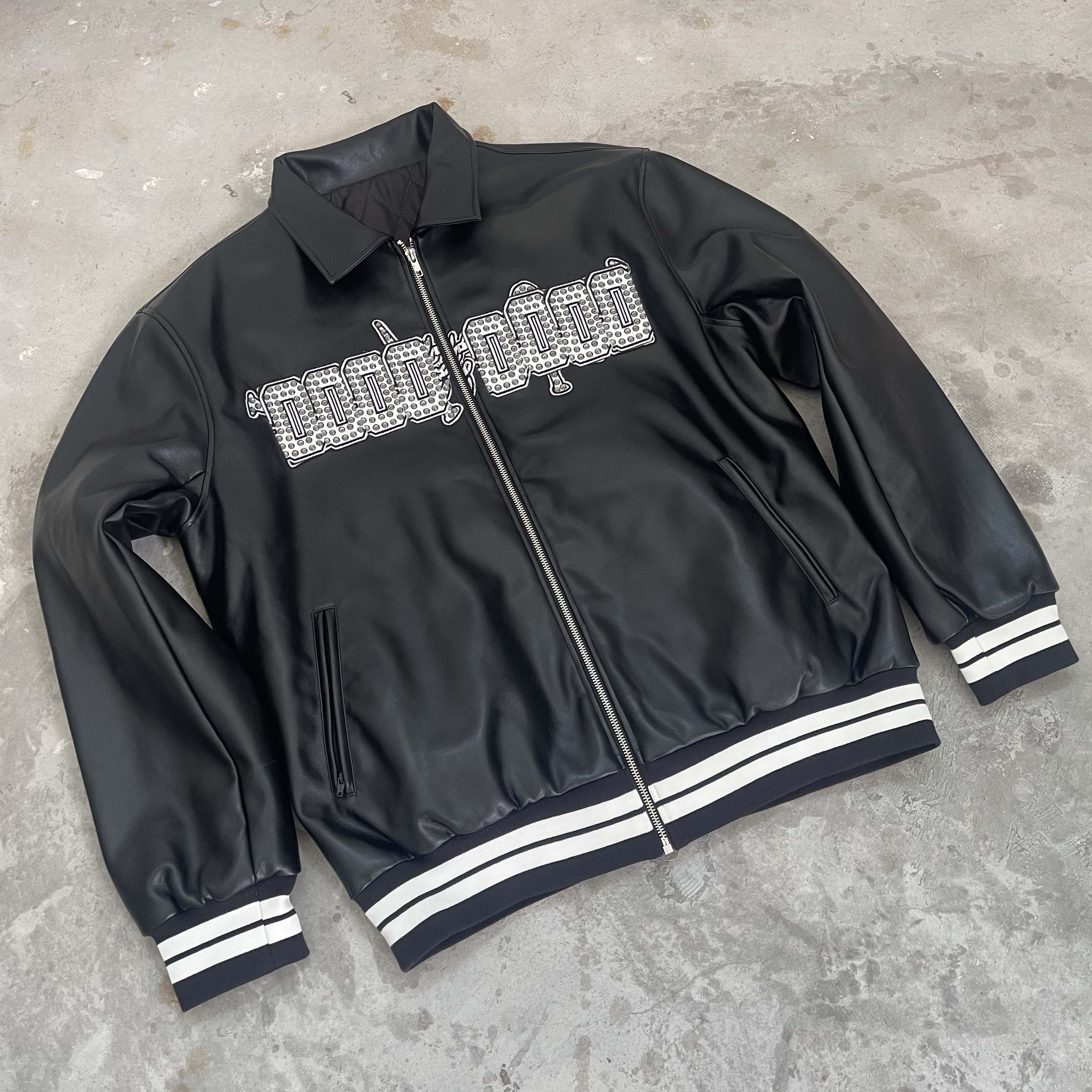 ジャケット・アウター bootlegbooth Rhinestone logo leather Boot Barn X Understated Leather Rhinestone Leather Moto