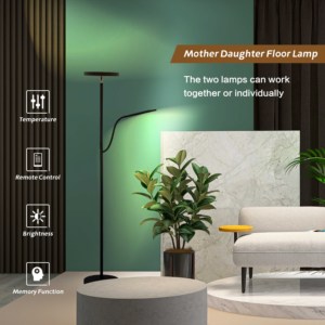 Smart RGB+W Colors Changing Dimmable Angle <strong>Adjustable</strong> <strong>LED</strong> <strong>Floor</strong> <strong>Lamp</strong> Tuya App Control Remote Control <strong>Reading</strong> <strong>Floor</strong> <strong>Lamp</strong> - Product Image 5