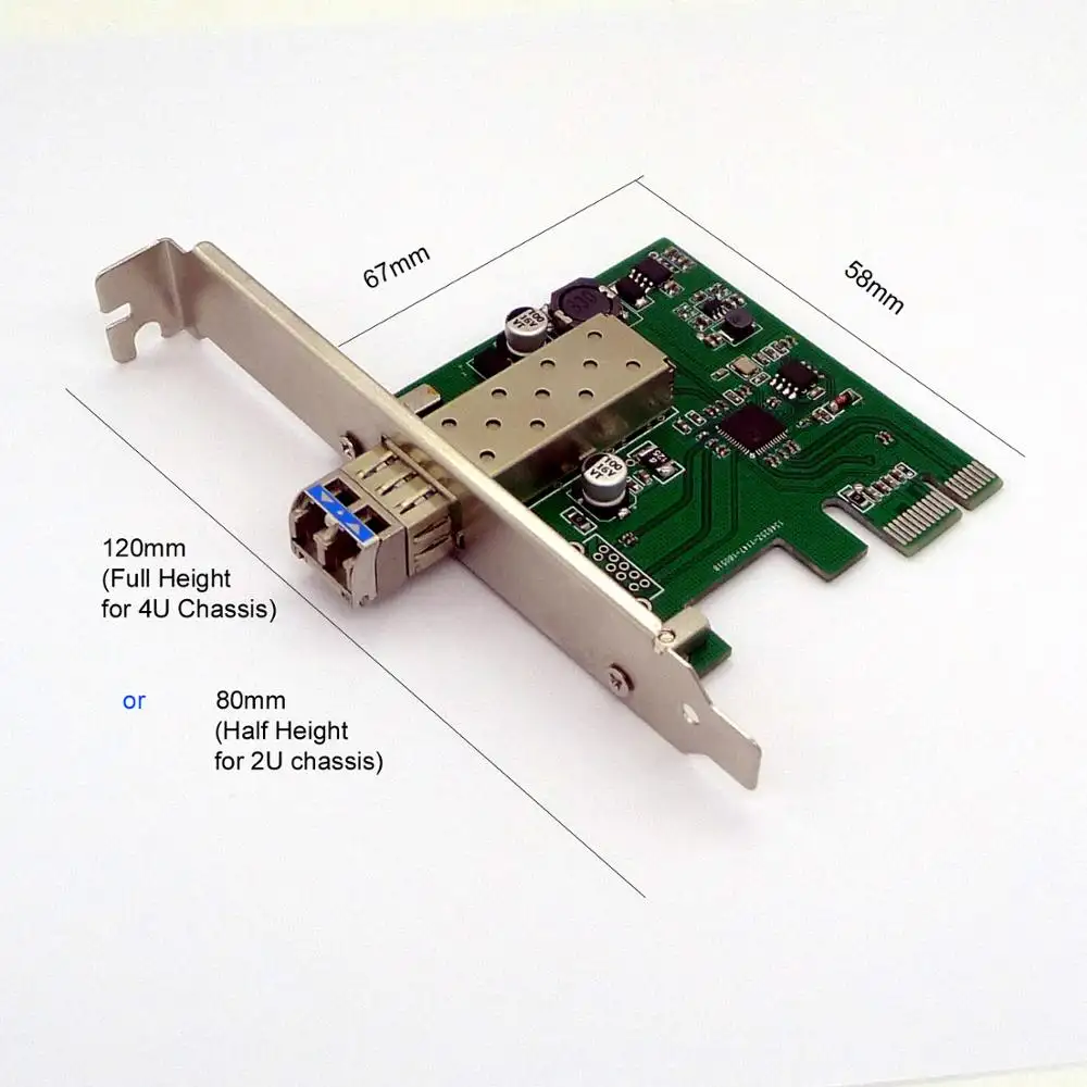 PCI-E a 4 Porte USB 3.0/2.0/1.1 Hub Fibra Ottica Extender a un Massimo di 250 Metri sopra SMF /MMF, compatibile con USB 2.0/1.1