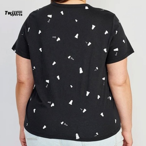 เสื้อยืดออกกำลังกายผู้หญิง คอวี แขนสั้น ผ้าทวิลล์ผสมคอตตอน/ใยไผ่ ระบายอากาศ แห้งเร็ว สำหรับวิ่งและเล่นกีฬา ขายส่ง - Product Image 5