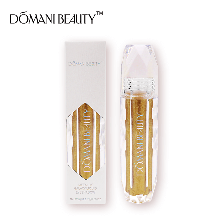Водостойкая блестящая Кисть для макияжа Domani Beauty, оптом, под заказ, блестящая Кисть для макияжа, частная этикетка, одиночные жидкие тени для век, тени для век