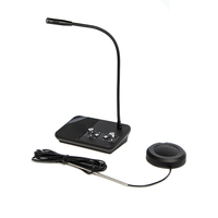 Système d'interphone à deux voies avec haut-parleur de fenêtre et microphone pour entreprises, bureaux, écoles, comptoirs, banques et gares