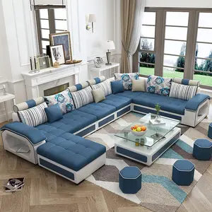 waterproof family room used sofa set furniture fabric corner living room leather sofa modern sofas, sectionals