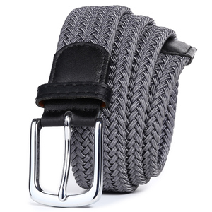 Tinta unita Unisex elastico regolabile 130cm XL grandi grandi dimensioni da uomo gigante intrecciato cintura elasticizzata per Golf - Product Image 4