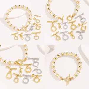 NANTONG 14K Gold Plated <b>Copper</b> OT Buckle Clasp Mixed Shapes Cubic Zirconia For <b>Bracelet</b> Making DIY Jewelry Accessories - Product Image 3