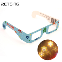 Verres de diffraction de feu d'artifice 3D Offre Spéciale, cadres de papier de carton de pli personnalisés faveurs uniques de partie pour des enfants