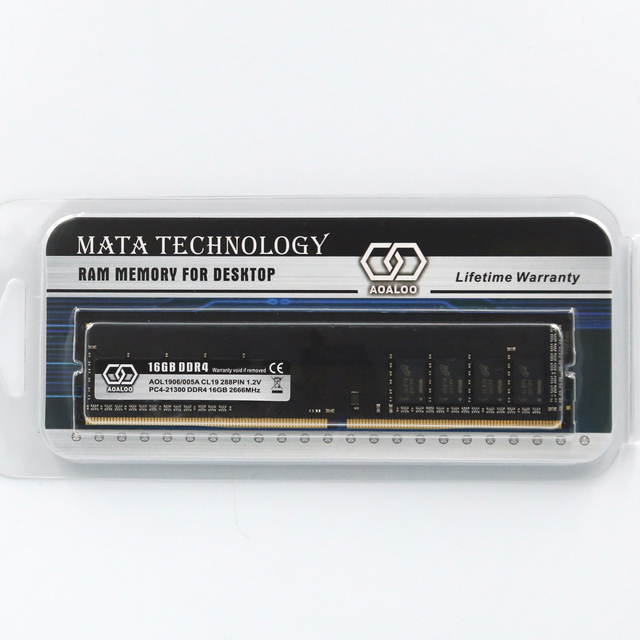 AOALOO DDR4 16GB Non-ECC RAM for Desktop 2666MHz CL11 in Stock