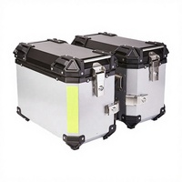 XINGQIXIA Boîte latérale de moto en alliage d'aluminium 38L étanche à démontage rapide pour maxi-scooter et moto