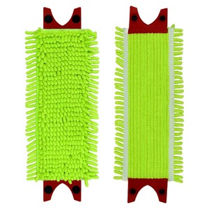 Paño de Limpieza Doméstica Lavable de Chenilla Verde, Repuesto para Mopa O-cedar <span class=keywords><strong>VileDa</strong></span> <span class=keywords><strong>Ultramax</strong></span> 2en1, Accesorios para Mopa, Almohadillas para Mopa - Product Image 1