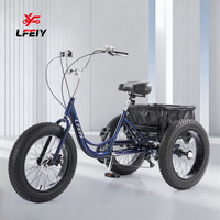 Triciclo de 20 Pulgadas con Llantas Anchas y 7 Velocidades, Bicicleta de Nieve de Propulsión Humana para Adultos y Personas Mayores, Cesta Ancha, Cuadro de Acero de Alto Carbono, 32.4 kg, ¡Oferta!