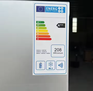 Congelador inferior de doble puerta sin escarcha eléctrico, nevera combinada para uso doméstico en hoteles, acero inoxidable, enchufe de EE. UU. francés - Product Image 4