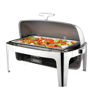 Sunnex-Plato de frotamiento eléctrico con tapa enrollable personalizado, exhibición de comida caliente, equipo de cocina para restaurantes y hoteles comerciales - Product Image 3