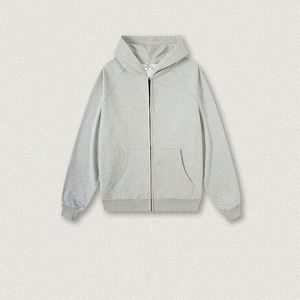 H422 Fabricant de sweats à capuche, vente en gros, sweats à capuche personnalisés 445 g/m², manches raglan, couleur unie, fermeture éclair, sweats à capuche pour hommes - Product Image 6