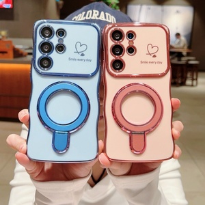 Funda para Teléfono Móvil con Borde Ondulado para Samsung S25, Funda Protectora para Cámara con Ventana para SAMSUNG S25 S24 S23 A24 A25 A26 A55 A56 A35 - Product Image 4