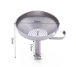 Funil Coador de Cozinha de Aço Inoxidável 304 de <span class=keywords><strong>4</strong></span> Polegadas, Ecológico, Grau Alimentício, Seguro para Lava-Louças e Micro-ondas - Product Image 6