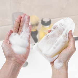 6 PCS Soap Bags Exfoliating Soap Mesh Saver <b>Pouch</b> Bags with <b>Drawstring</b> Face Cleansing Foaming Nets for Foaming and Drying - Product Image 6