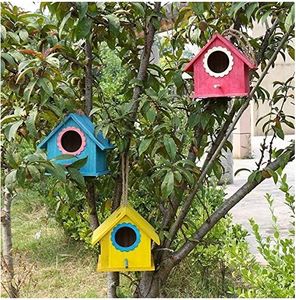 <span class=keywords><strong>Pajarera</strong></span> de madera rústica para cría de <span class=keywords><strong>canarios</strong></span> Jaula de pinzones y pájaros cantores resistente a la intemperie - Product Image 5