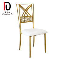Chaises de mariage empilables en métal doré, style Napoléon, Phoenix, Chiavari, Chivari, pour événements et banquets, fabrication depuis 10 ans